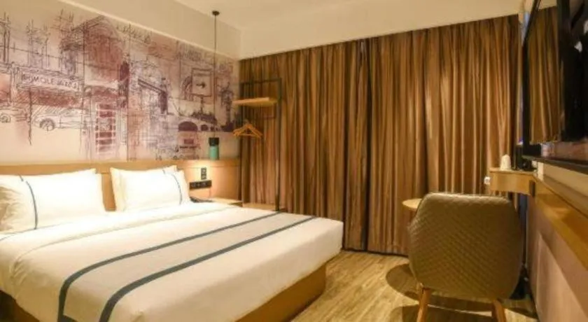 Bed in City Comfort Inn Luocheng Bus Terminal