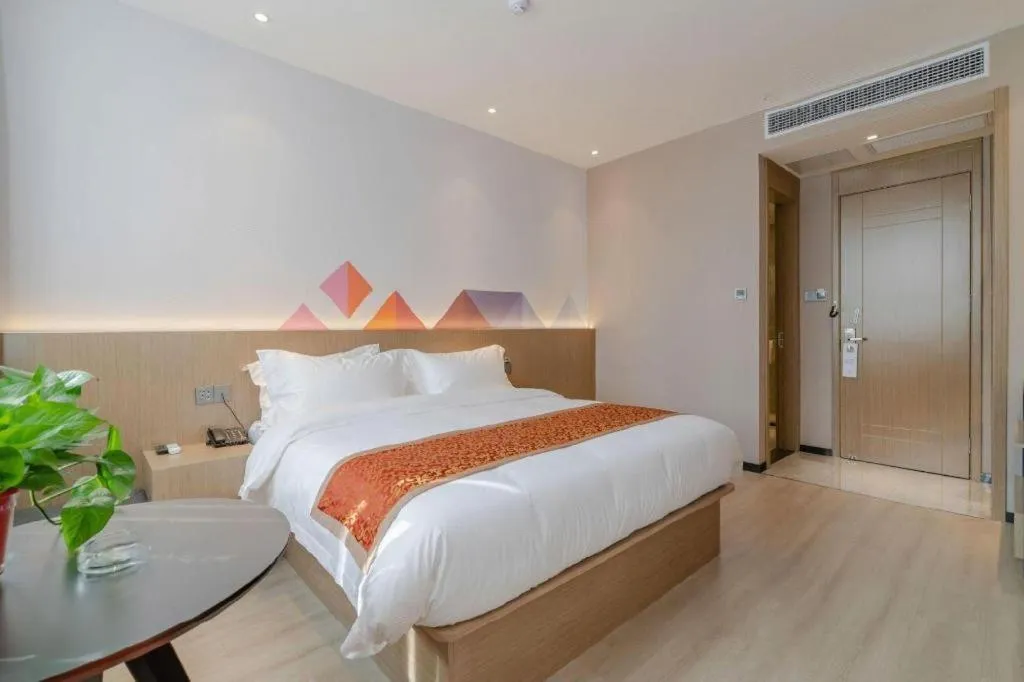 Bed in Borrman Hotel Hefei Yaohai Wanda Linquan East Road