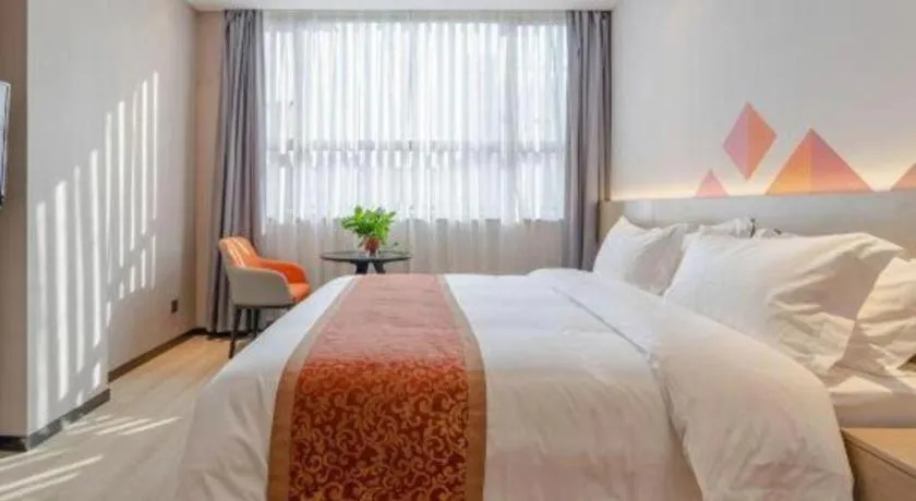 Bed in Borrman Hotel Hefei Yaohai Wanda Linquan East Road