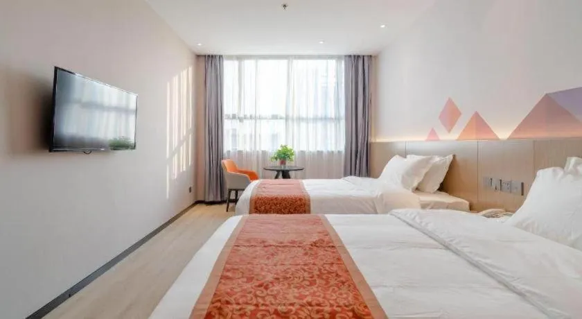 Bed in Borrman Hotel Hefei Yaohai Wanda Linquan East Road