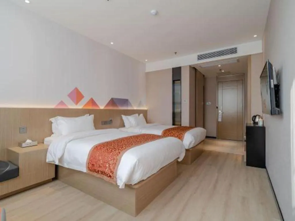 Bed in Borrman Hotel Hefei Yaohai Wanda Linquan East Road