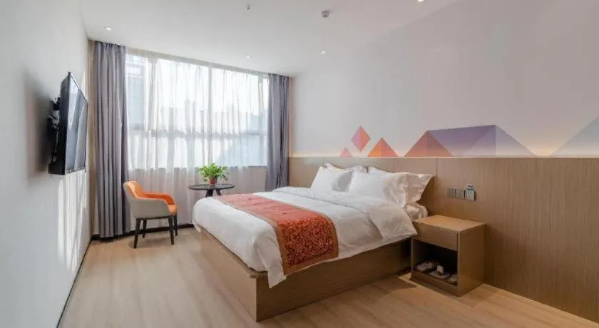 Bed in Borrman Hotel Hefei Yaohai Wanda Linquan East Road