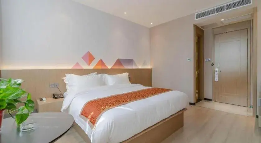 Bed in Borrman Hotel Hefei Yaohai Wanda Linquan East Road Bed in Borrman Hotel Hefei Yaohai Wanda Linquan East Road