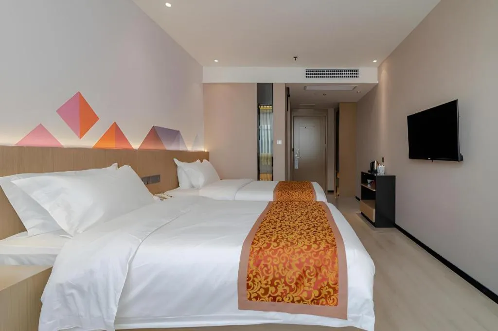 Bed in Borrman Hotel Hefei Yaohai Wanda Linquan East Road