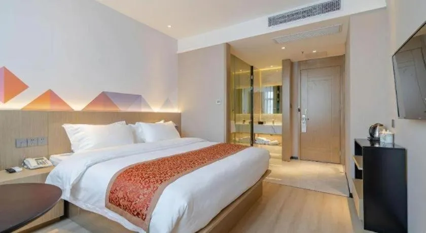 Bed in Borrman Hotel Hefei Yaohai Wanda Linquan East Road