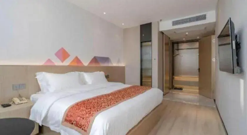 Bed in Borrman Hotel Hefei Yaohai Wanda Linquan East Road Bed in Borrman Hotel Hefei Yaohai Wanda Linquan East Road