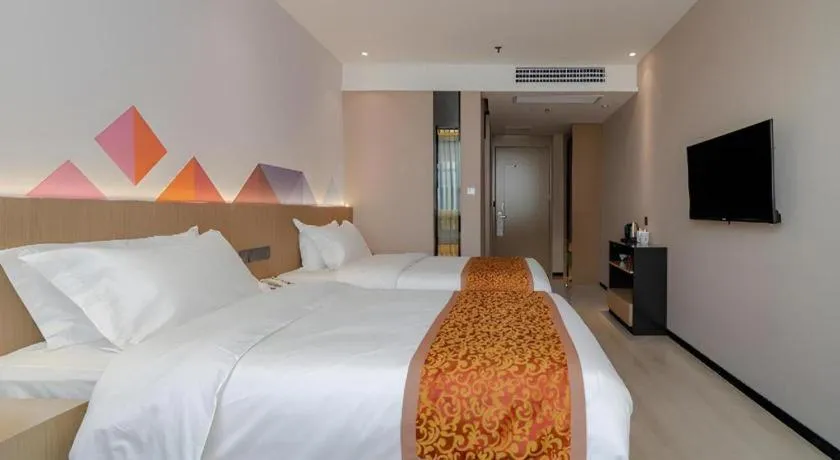 Bed in Borrman Hotel Hefei Yaohai Wanda Linquan East Road