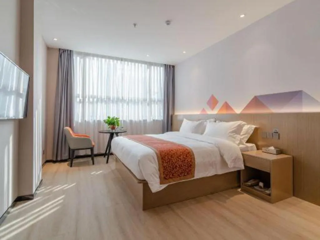 Bed in Borrman Hotel Hefei Yaohai Wanda Linquan East Road