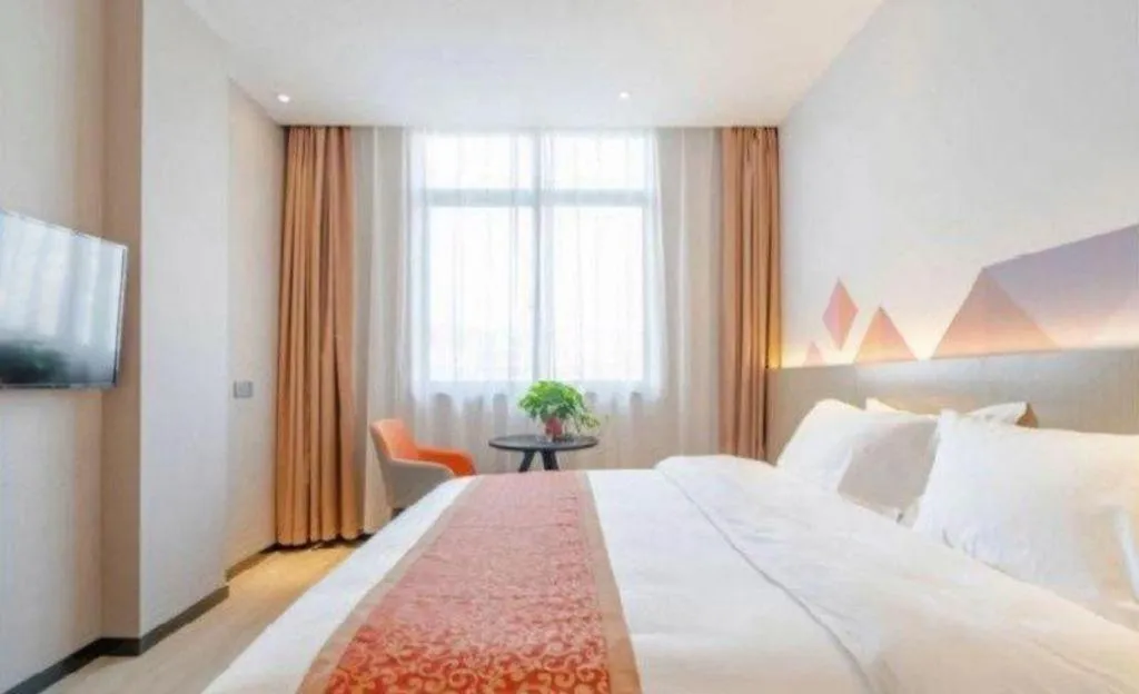 Bed in Borrman Hotel Hefei Yaohai Wanda Linquan East Road