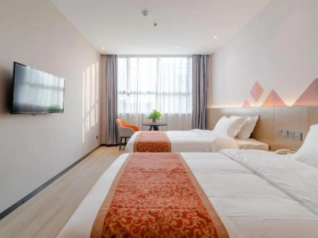 Bed in Borrman Hotel Hefei Yaohai Wanda Linquan East Road