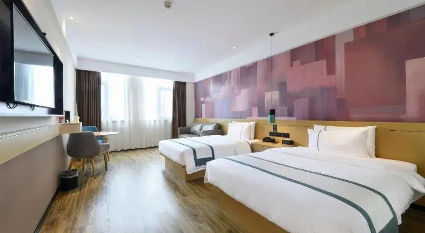 Bed in City Comfort Inn Hantianhe Airport Hengdian Street Bed in City Comfort Inn Hantianhe Airport Hengdian Street