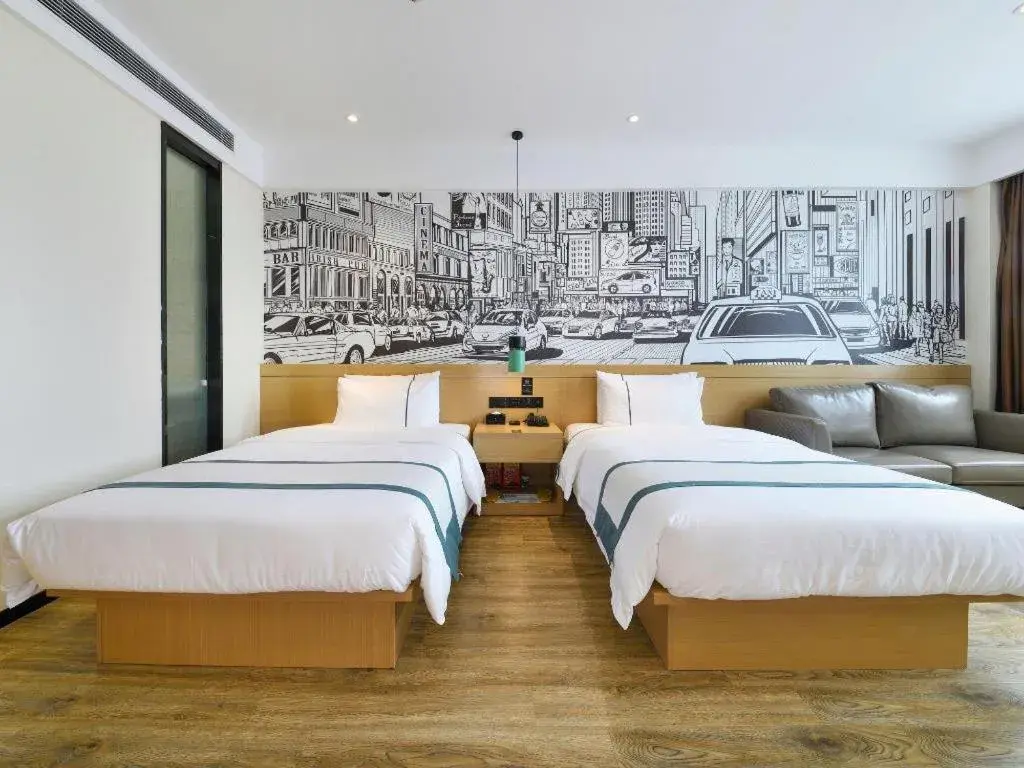 Bed in City Comfort Inn Hantianhe Airport Hengdian Street Bed in City Comfort Inn Hantianhe Airport Hengdian Street