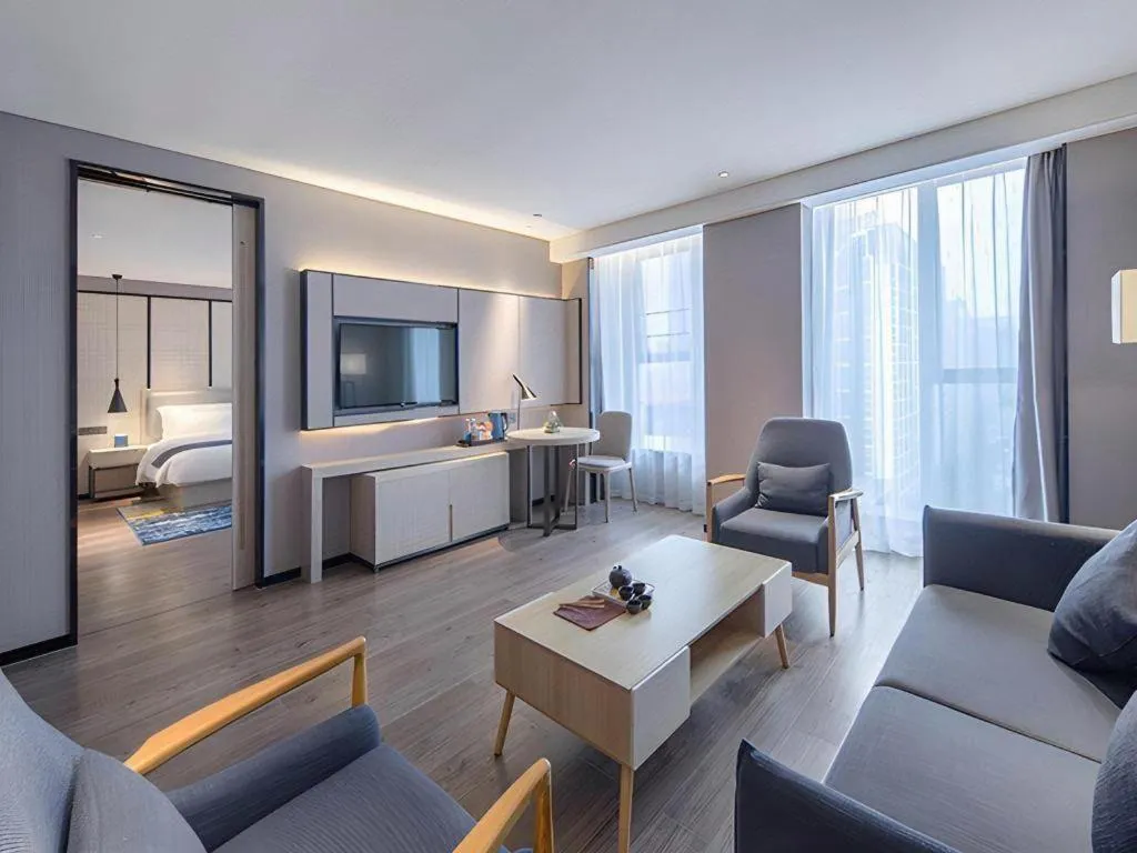 Bed in Echarm Hotel Nanning the MixC Dongmeng Business District