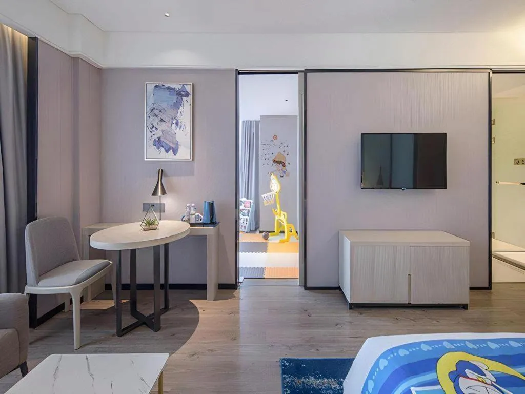 Bed in Echarm Hotel Nanning the MixC Dongmeng Business District