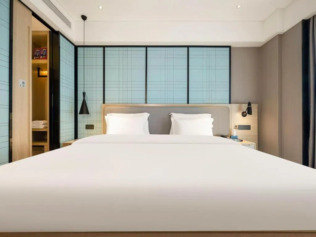 Bed in Echarm Hotel Nanning the MixC Dongmeng Business District