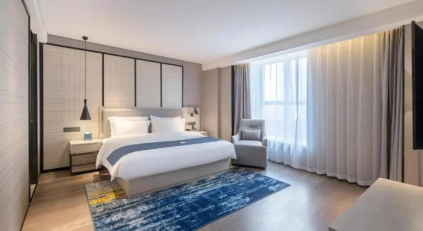 Bed in Echarm Hotel Nanning the MixC Dongmeng Business District