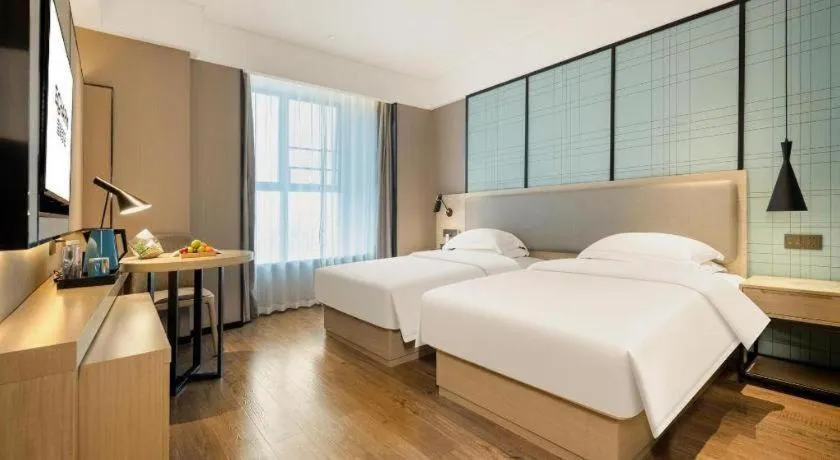 Bed in Echarm Hotel Nanning the MixC Dongmeng Business District