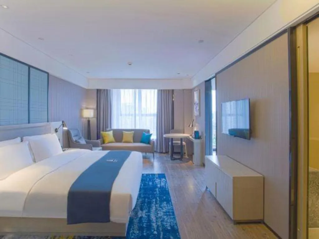 Bed in Echarm Hotel Nanning the MixC Dongmeng Business District