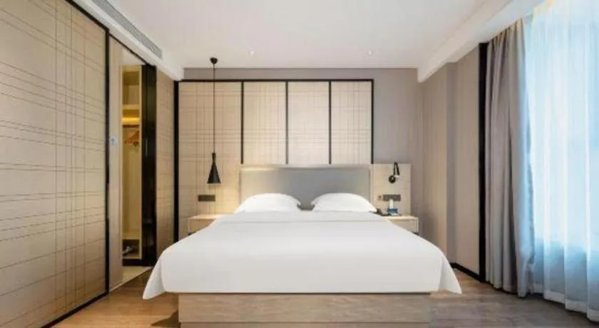 Bed in Echarm Hotel Nanning the MixC Dongmeng Business District