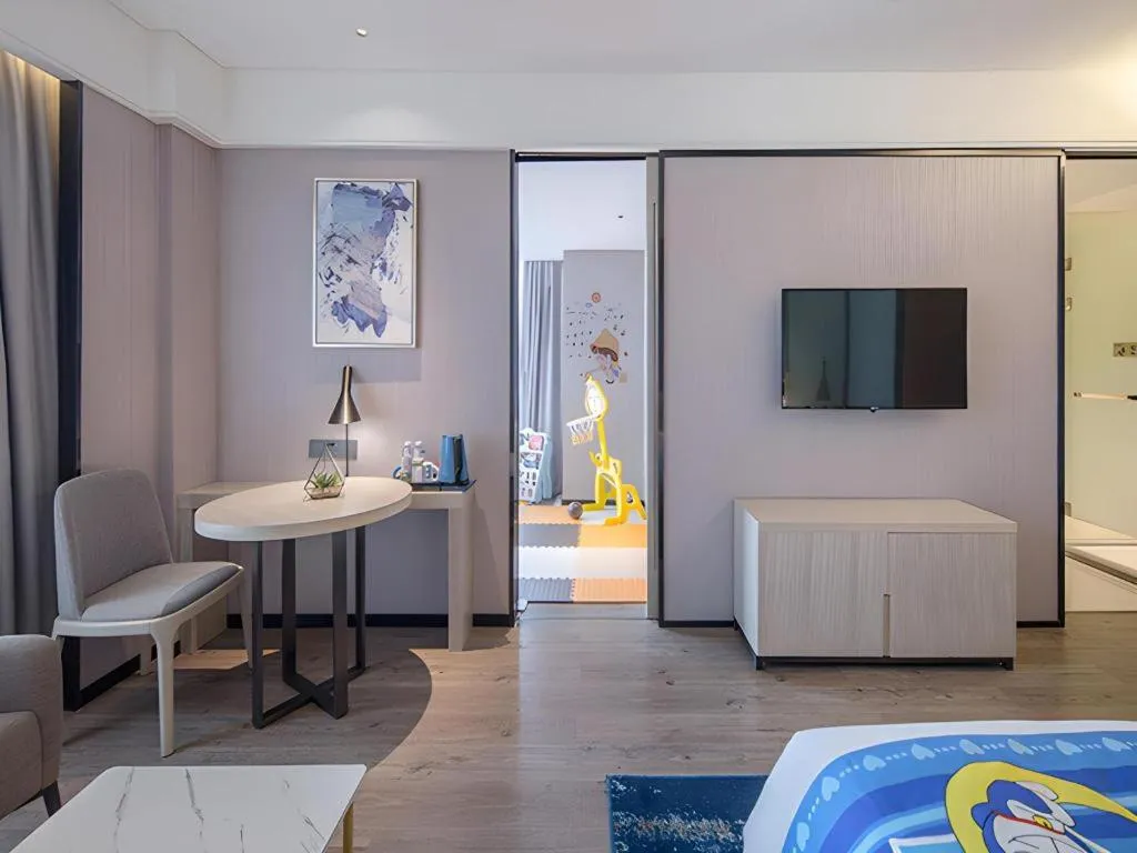 Bed in Echarm Hotel Nanning the MixC Dongmeng Business District