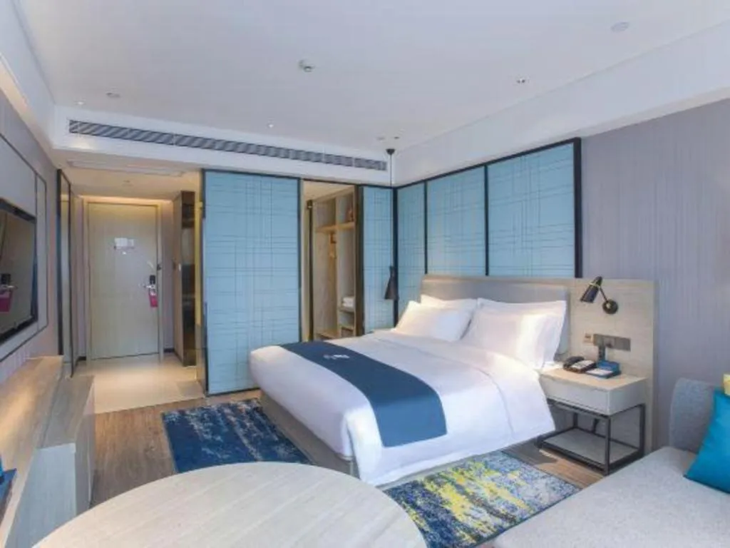 Bed in Echarm Hotel Nanning the MixC Dongmeng Business District