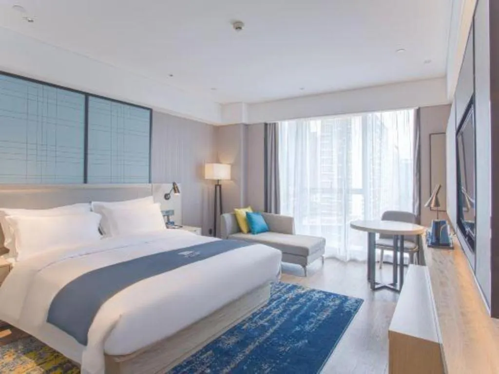 Bed in Echarm Hotel Nanning the MixC Dongmeng Business District