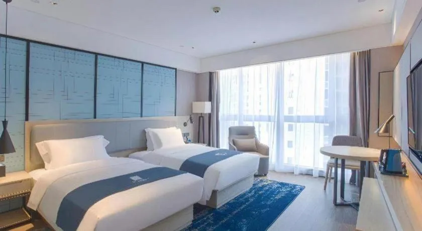 Bed in Echarm Hotel Nanning the MixC Dongmeng Business District
