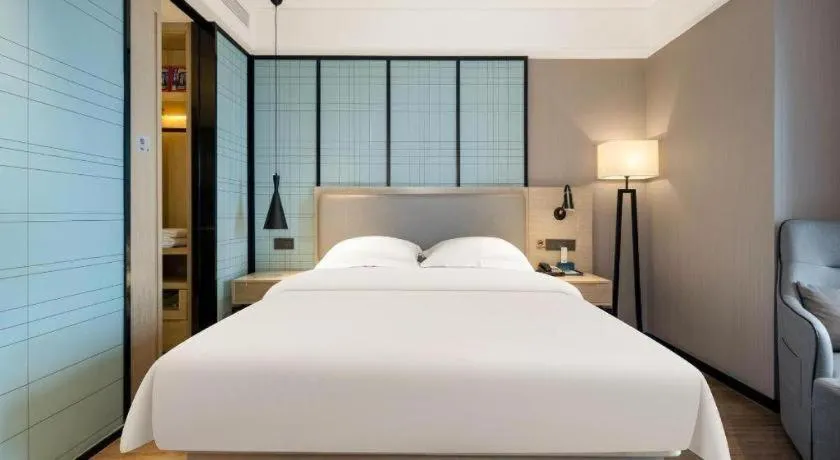 Bed in Echarm Hotel Nanning the MixC Dongmeng Business District