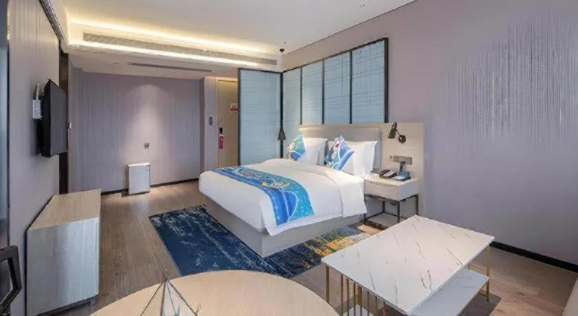 Bed in Echarm Hotel Nanning the MixC Dongmeng Business District