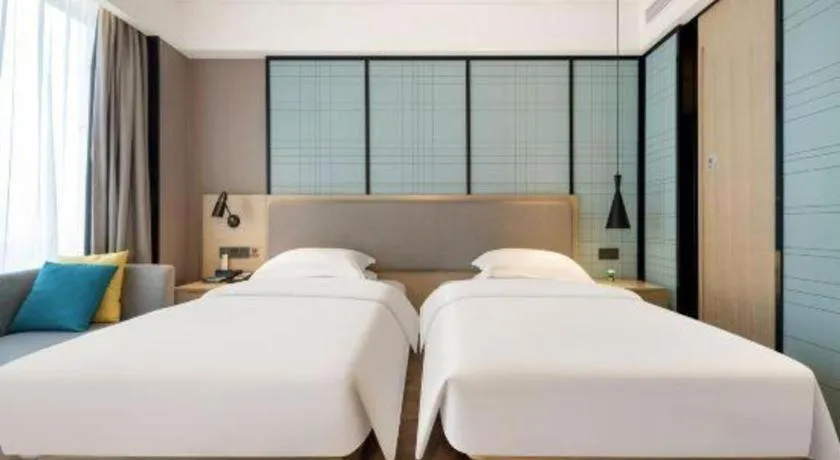 Bed in Echarm Hotel Nanning the MixC Dongmeng Business District