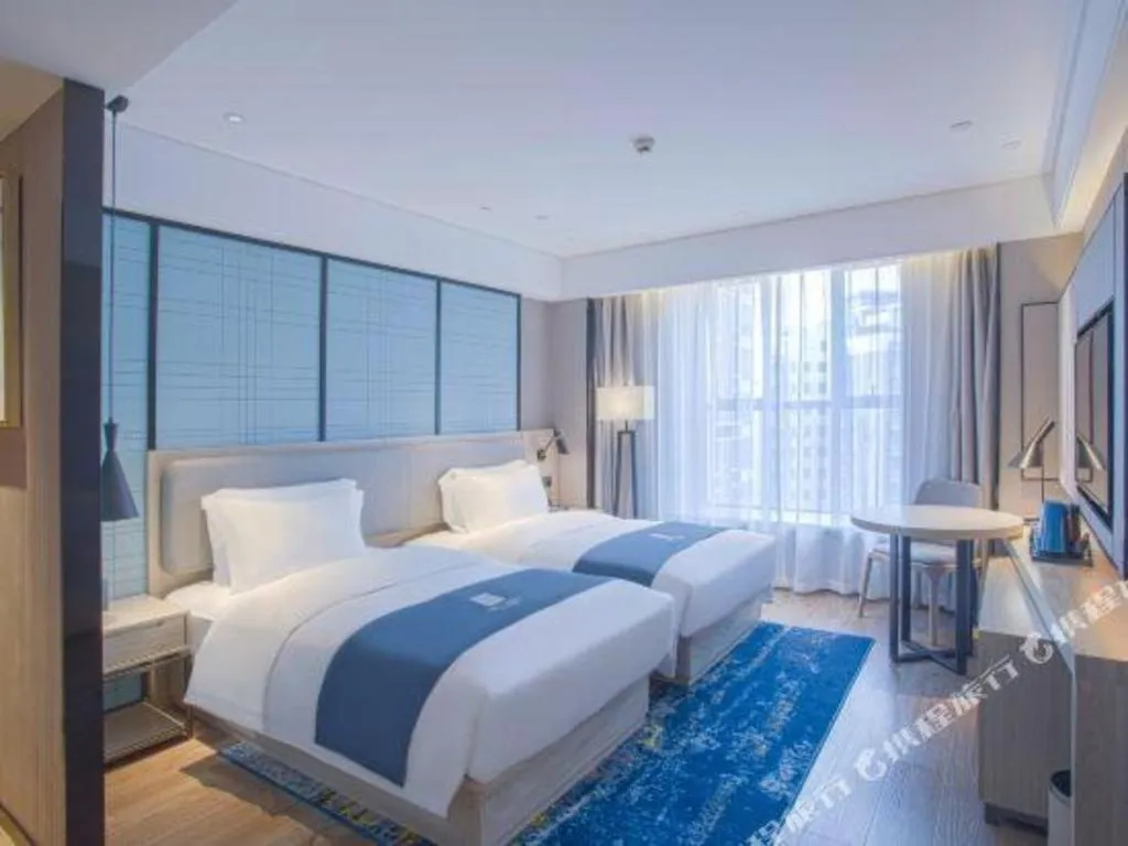 Bed in Echarm Hotel Nanning the MixC Dongmeng Business District
