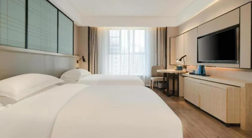 Bed in Echarm Hotel Nanning the MixC Dongmeng Business District