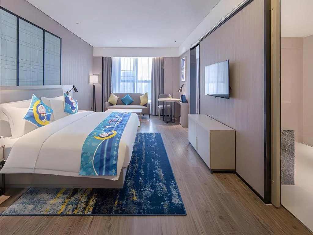 Bed in Echarm Hotel Nanning the MixC Dongmeng Business District