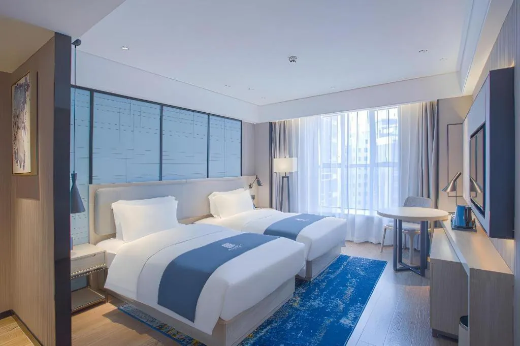 Bed in Echarm Hotel Nanning the MixC Dongmeng Business District