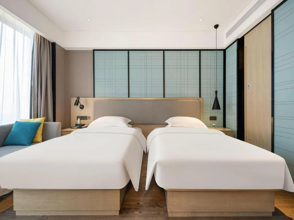 Bed in Echarm Hotel Nanning the MixC Dongmeng Business District