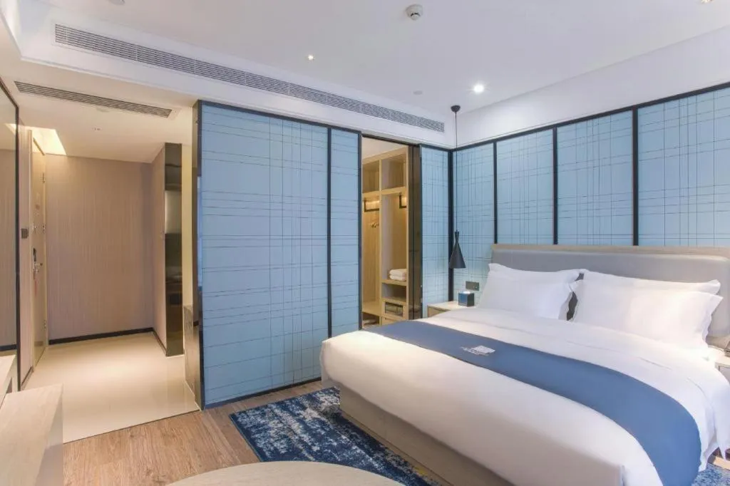 Bed in Echarm Hotel Nanning the MixC Dongmeng Business District