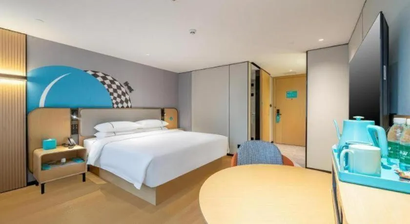 Bed in City Comfort Inn Qingyuan Longtang Light Rail Changlong