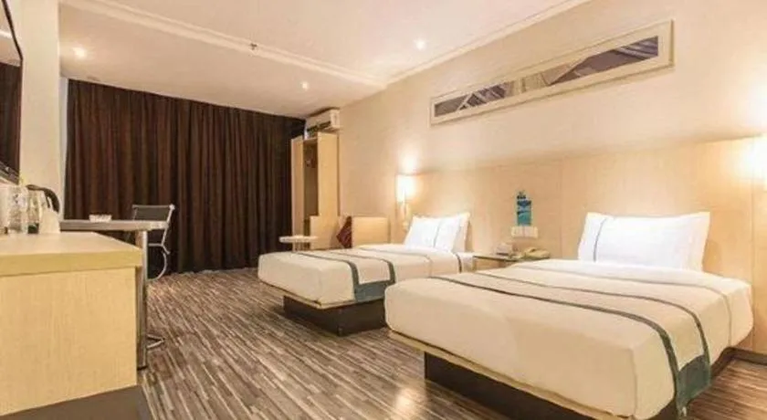 Bed in City Comfort Inn Qingyuan Longtang Light Rail Changlong