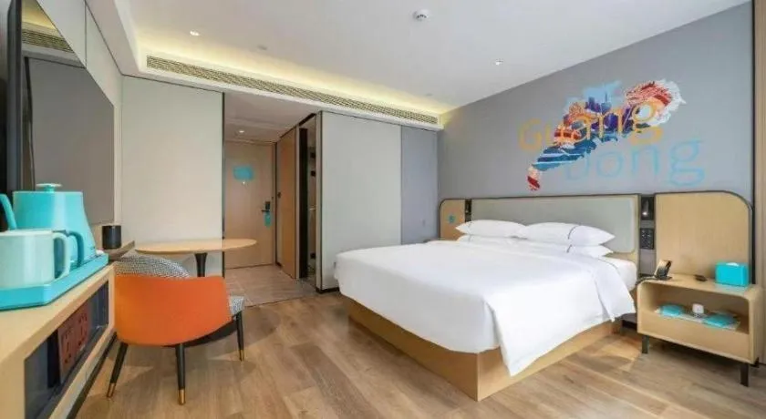 Bed in City Comfort Inn Qingyuan Longtang Light Rail Changlong