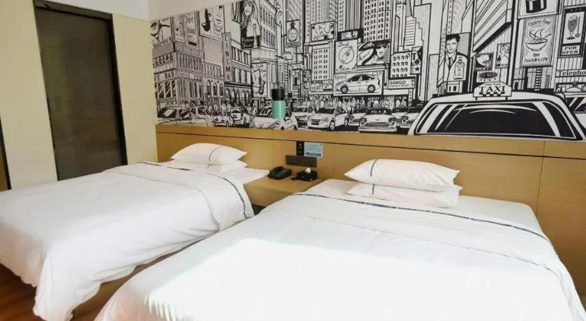Bed in City Comfort Inn Qingyuan Longtang Light Rail Changlong