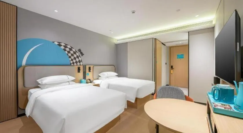 Bed in City Comfort Inn Qingyuan Longtang Light Rail Changlong