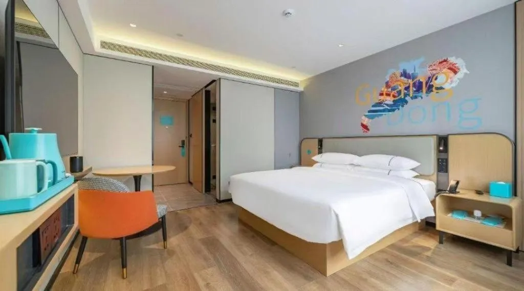 Bed in City Comfort Inn Qingyuan Longtang Light Rail Changlong