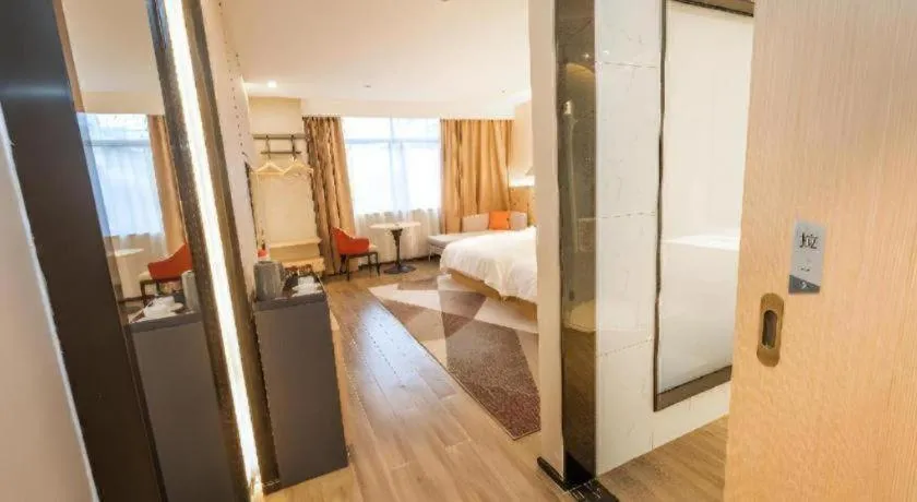 Bed in Borrman Hotel Yongzhou High Speed Railway Station