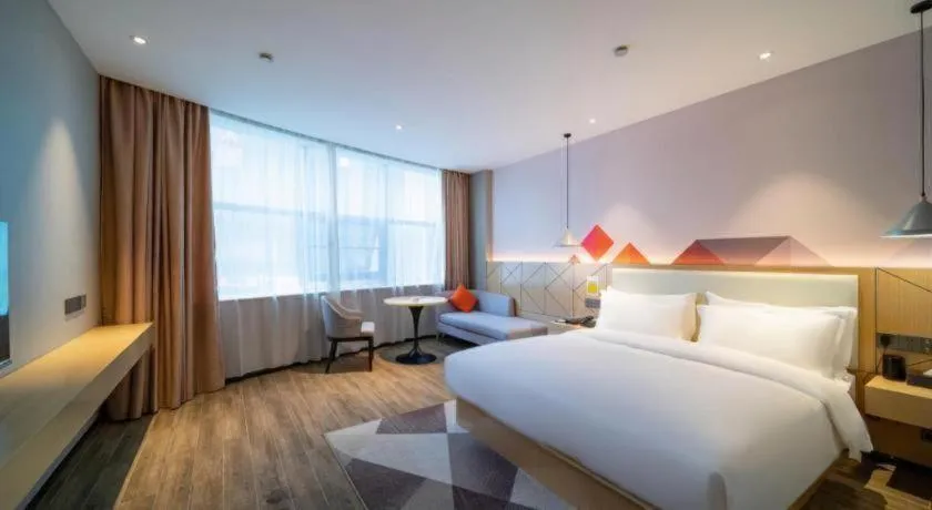 Bed in Borrman Hotel Yongzhou High Speed Railway Station