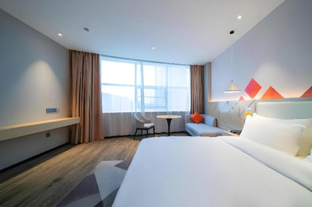 Bed in Borrman Hotel Yongzhou High Speed Railway Station