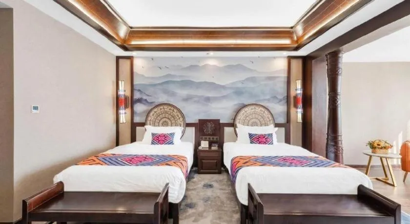 Bed in Immersing Hotels& Resort Guilin International Trade Exhibition Center