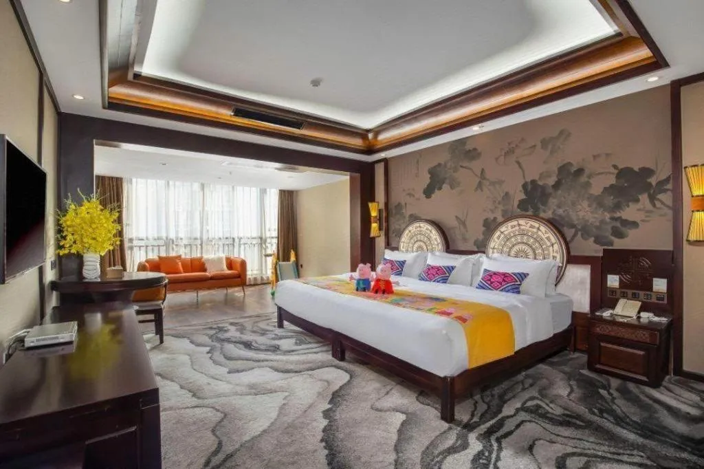 Bed in Immersing Hotels& Resort Guilin International Trade Exhibition Center