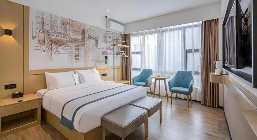 Bed in City Comfort Inn Fangchenggang Government Affairs Center Bed in City Comfort Inn Fangchenggang Government Affairs Center