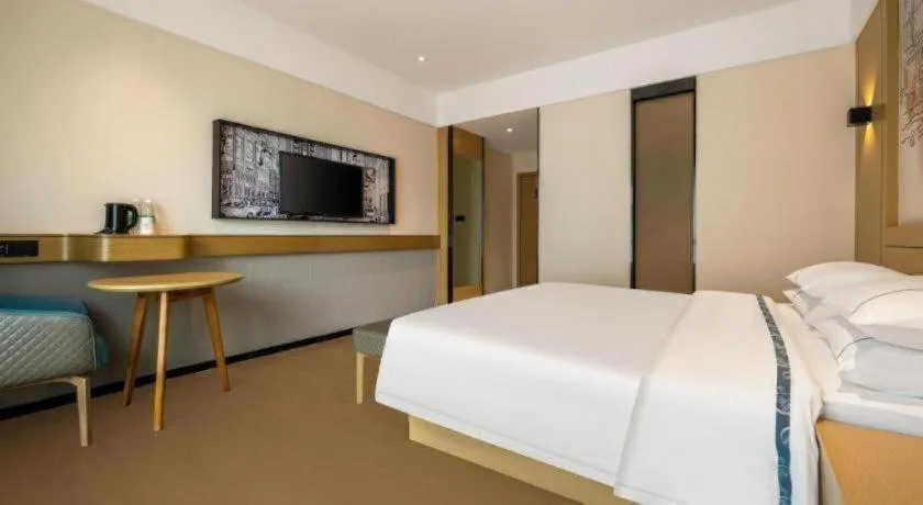 Bed in City Comfort Inn Fangchenggang Government Affairs Center