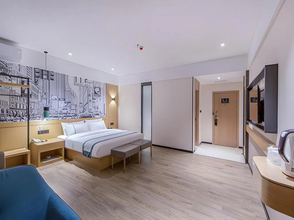 Bed in City Comfort Inn Fangchenggang Government Affairs Center